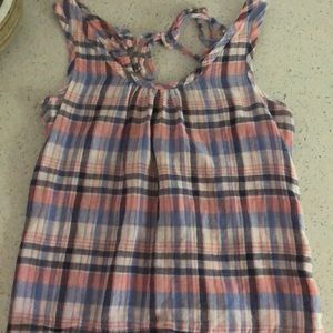 Causal Plaid Old Navy Top